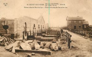 Belgium Heyst souvenir of World War 1 sluice gates and dam 1920