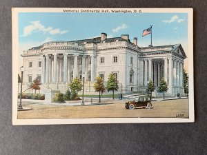 Memorial Continental Hall Washington DC Litho Postcard H2192082003