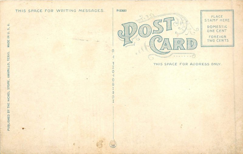 Amarillo Texas c1910 Postcard First Methodist Church