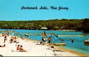 New Jersey Wayne Packanack Lake Beach Scene