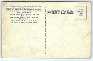 Postcard VA Alexandria Airview Penn Daw Hotel & Dining Room Vintage Linen