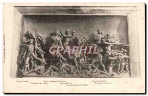 Old Postcard High relief d & # 39infanterie Mars la Tour (militaria)