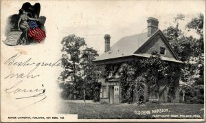 USA Old Penn Mansion Fairmount Park Philadelphia Pennsylvania Postcard 03.59