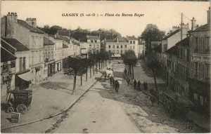 CPA GAGNY - Place du Baron Roger (124385)