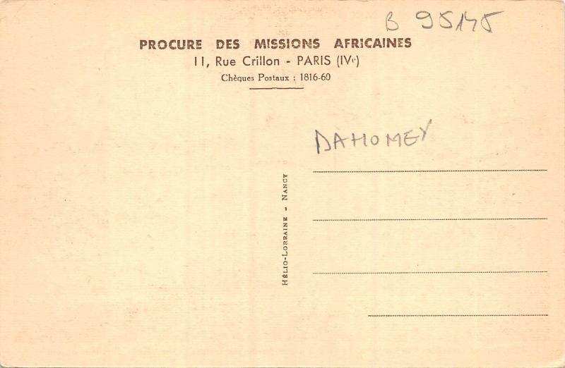 B95145   baptemes et premieres communions le pere dahomey benin africa types