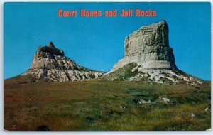 Courthouse Rock and Jail Rock On Pumpkin Seed Creek - Bridgeport, Nebraska