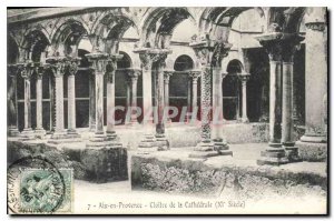 Old Postcard Aix en Provence Cloister of the Cathedral XI century