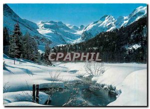 Postcard Modern Wintermogen bei Morteratsch