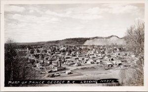 Prince George BC Looking North Unused Real Photo Postcard H25