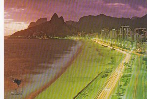 Brasil Rio De Janeiro Nocturne View Ipanema and Leblon