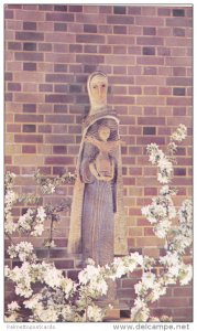 Bois Sculpte de Lambert Rucki, Virgin Mary & Jesus, Abbaye Saint Benoit du La...