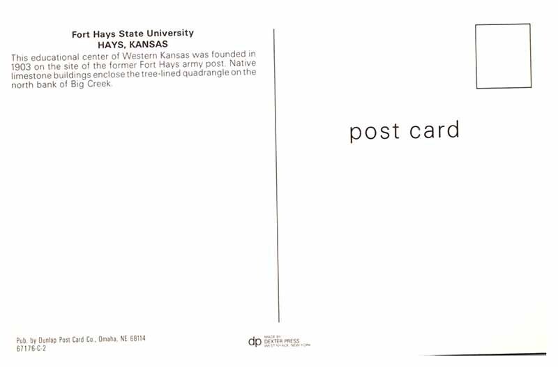Postcard SCHOOL SCENE Hays Kansas KS AU6708