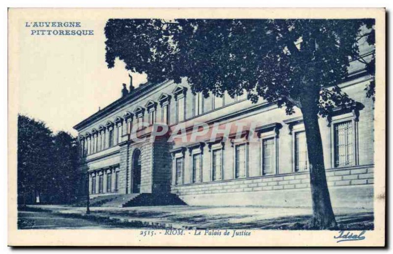 Riom Old Postcard Palace juctice