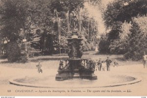 CHAUMONT, France, 1900-10s, Square du Boulingrin, la Fontaine