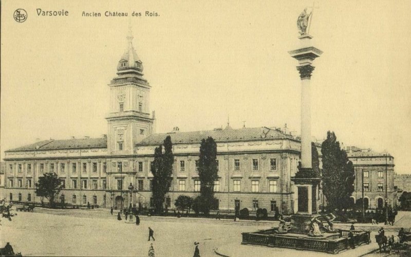 poland, WARSAW WARSZAWA, Zamek Królewski (1920s) Postcard