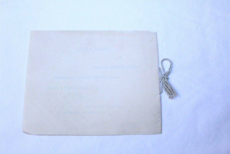 Vintage 1898 High School Commencement Program Holly, MI Embossed Logo On Cover