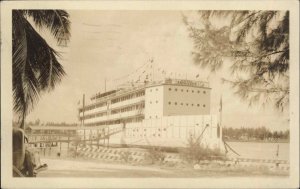 Ship Hotel Amphitrite Fort Lauderdale FL Cancel 1936 Real Photo Postcard