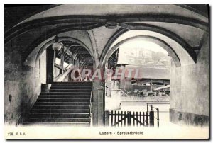 Postcard Old Geneva Luzern Spreuerbrücke