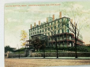 Vintage Postcard 1911 Perkins School for the Blind South Boston MA Massachusetts