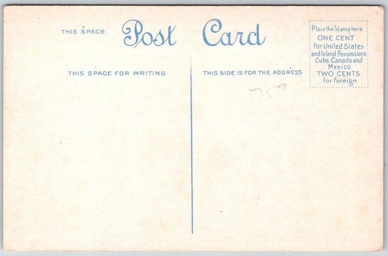 Pittsburgh Pennsylvania 1920s Postcard Blockhouse Built 1764 Flag