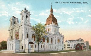 Minneapolis Minnesota, Pro-Cathedral Religious Building Parish Vintage Postcard