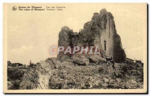 Old Postcard Belgium Ruins of Newport Tower of the Templars