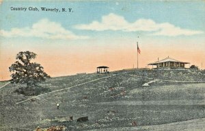 WAVERLY NEW YORK~COUNTRY CLUB-GOLF COURSE~H F BURNELL 1910s POSTCARD