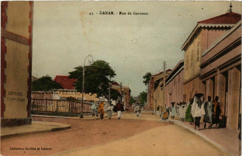 CPA AK SÉNÉGAL-43. Dakar-Rue de Garonne (331070)