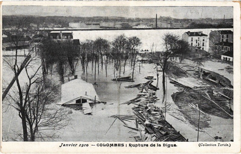 CPA Colombes Rupture de la Digue (1314264)