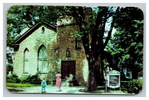 Vintage 1950's Postcard Church of God W Oregon Trail Rd Oregon Illinois