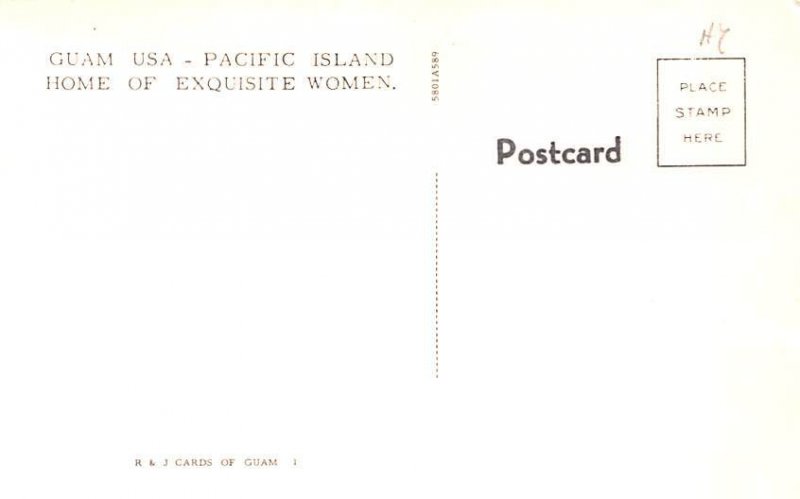 Pacific Island Home of Exquisite Women Guam Unused 