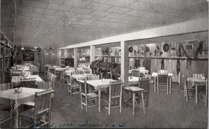 Cowboy's Den Dining Room The Buckhorn Long Lake Minnesota MN Postcard