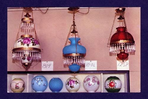 IN Lighting Light Lantern Shop DUBLIN INDIANA Postcard