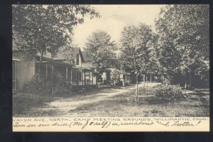 WILLIMANTIC CONNECTICUT CAMP MEETING GROUNDS 1908 VINTAGE POSTCARD CT.