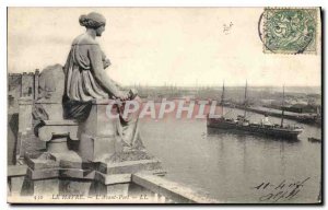 Old Postcard Le Havre Avant Port