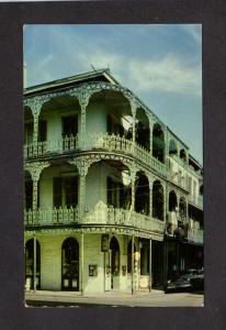 LA Iron Lace Balcony New Orleans Louisiana Postcard Carte Postale