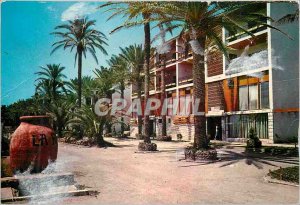 Postcard Modern Torremolinos Costa del Sol and the streets Their Palms