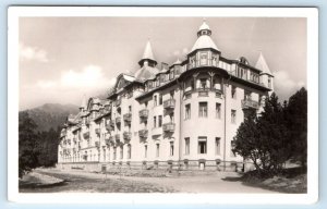 RPPC Grand hotel PRAHA CZECH REPUBLIC Postcard