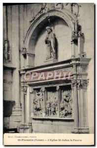 Old Postcard Saint Florentin L & # 39eglise St Julien the Poor