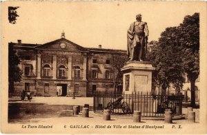 CPA Gaillac Hotel de Ville et Statue d'Hautpoul FRANCE (1016363)