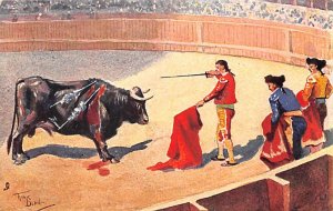 Artist Frank Dean, Bull Fighting Unused 