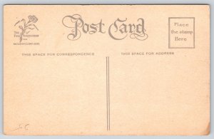 Holiday~Christmas~B&W Holly Berries On Beige Bkgd~Fairman Vintage Postcard