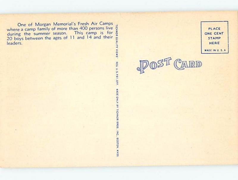 Unused Linen CAMP SCENE South Athol Massachusetts MA c3690