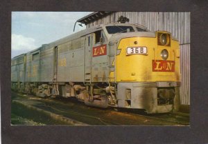 TN Louisville and  & Nashville Railroad Train 368 Memphis Tennessee Postcard