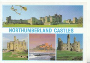 Northumberland Postcard - Alnwick, Views of Castles - Ref 18812A