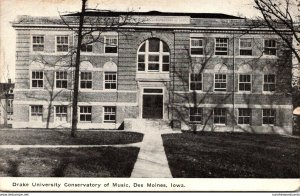 Iowa Des Moines Conservatory Of Music Drake University 1910