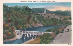 Virginia Radford Municipal Power PLant Dam On Little River