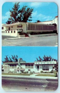 HOLLYWOOD By The Sea, FL ~ Roadside BARBIZON APARTMENTS Motel c1950s Postcard