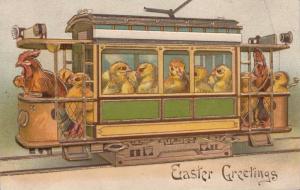 LP74    Easter, Paques,  Holiday Greetings, postcard, 