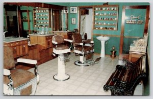 Jamul CA California Jamul Barber Shop Advertising Postcard U27